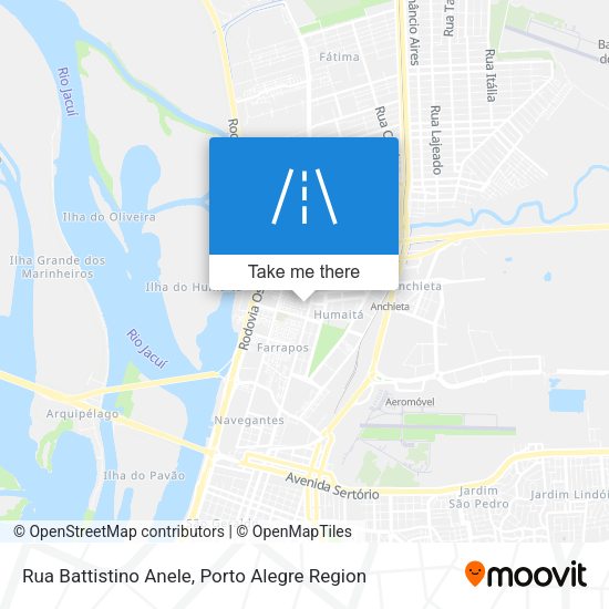 Rua Battistino Anele map