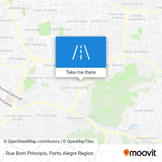 Rua Bom Princípio map