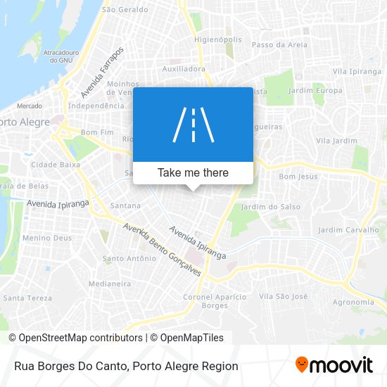 Rua Borges Do Canto map
