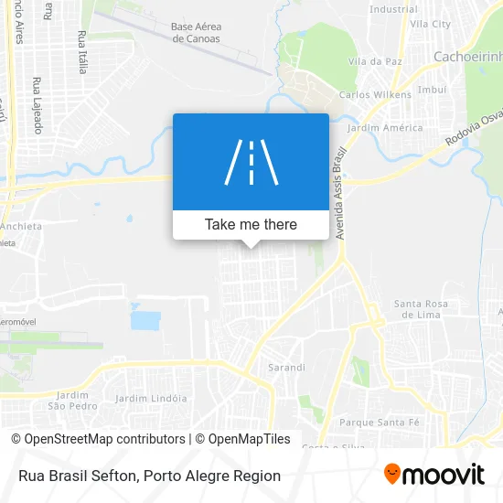 Rua Brasil Sefton map