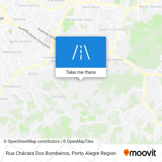 Rua Chácara Dos Bombeiros map
