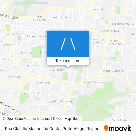 Rua Claudio Manoel Da Costa map