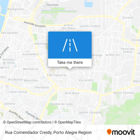 Rua Comendador Creidy map