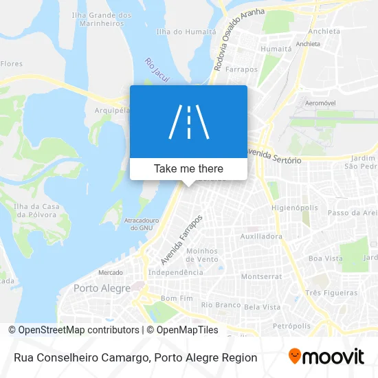 Rua Conselheiro Camargo map
