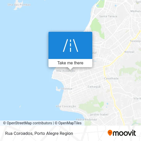 Rua Coroados map