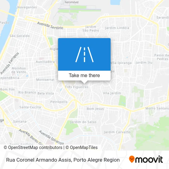 Rua Coronel Armando Assis map