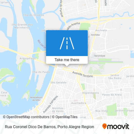 Rua Coronel Dico De Barros map