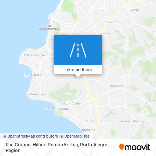 Mapa Rua Coronel Hilário Pereira Fortes