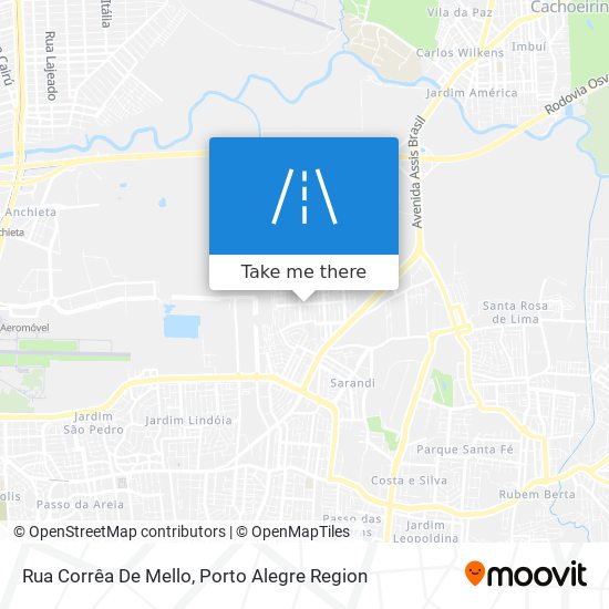 Mapa Rua Corrêa De Mello