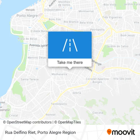 Rua Delfino Riet map