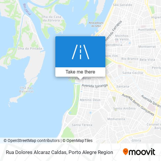 Rua Dolores Alcaraz Caldas map