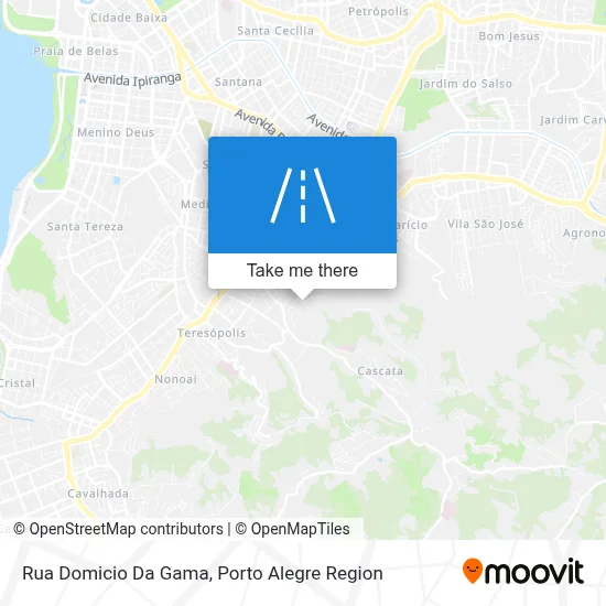 Rua Domicio Da Gama map