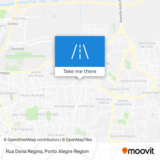 Rua Dona Regina map