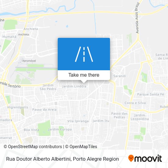 Rua Doutor Alberto Albertini map