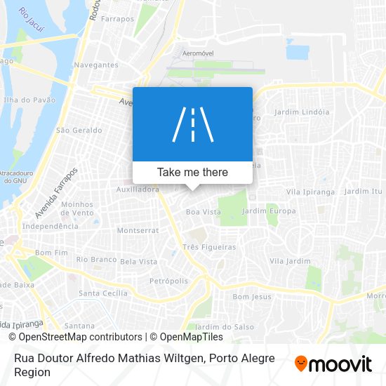 Rua Doutor Alfredo Mathias Wiltgen map