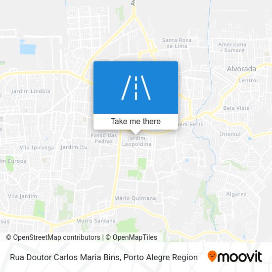 Rua Doutor Carlos Maria Bins map