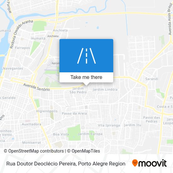 Rua Doutor Deoclécio Pereira map