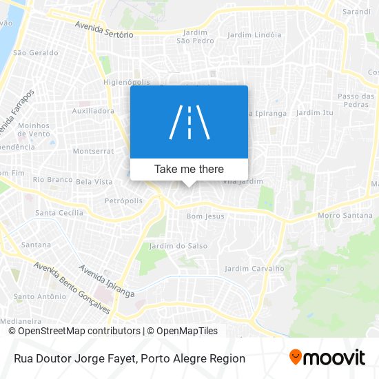 Mapa Rua Doutor Jorge Fayet