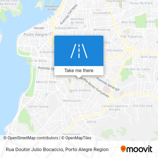Rua Doutor Julio Bocaccio map