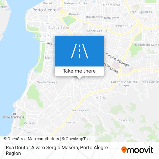 Mapa Rua Doutor Álvaro Sergio Masera