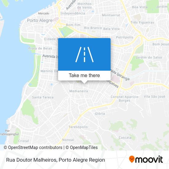 Rua Doutor Malheiros map