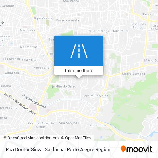 Rua Doutor Sinval Saldanha map