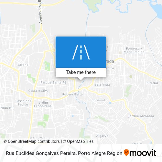 Rua Euclides Gonçalves Pereira map