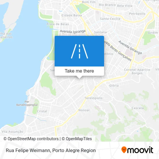 Rua Felipe Weimann map
