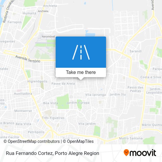 Rua Fernando Cortez map