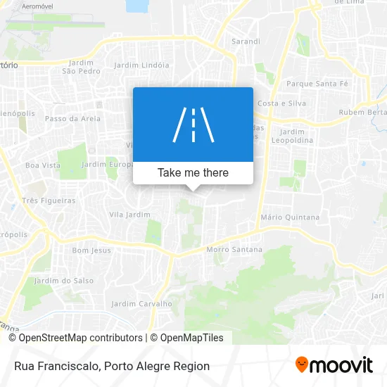 Rua Franciscalo map