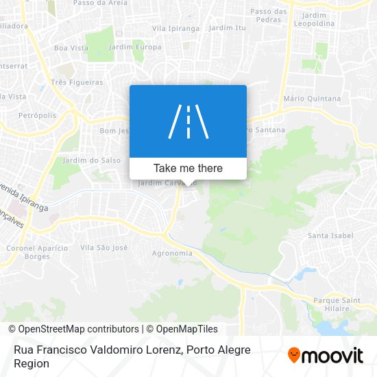Rua Francisco Valdomiro Lorenz map