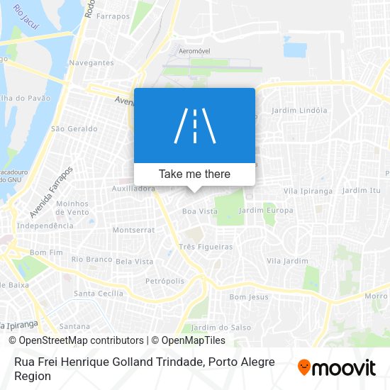 Rua Frei Henrique Golland Trindade map