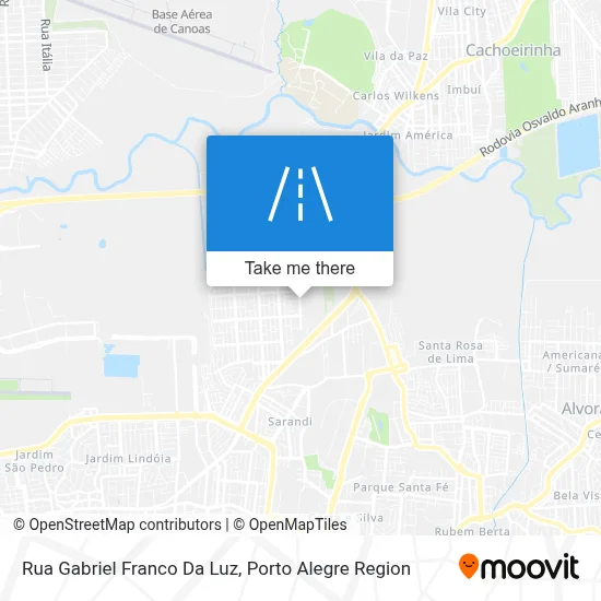 Rua Gabriel Franco Da Luz map
