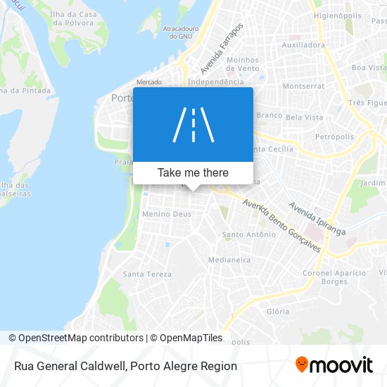 Rua General Caldwell map