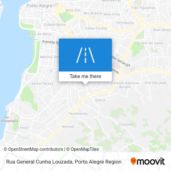 Rua General Cunha Louzada map