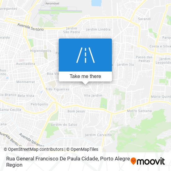 Rua General Francisco De Paula Cidade map