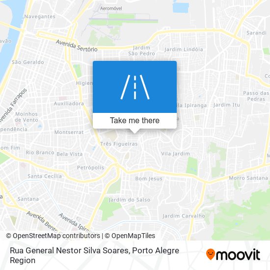 Rua General Nestor Silva Soares map