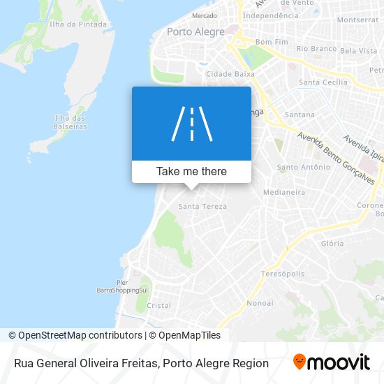 Mapa Rua General Oliveira Freitas