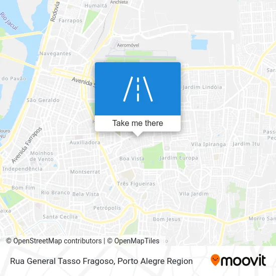 Rua General Tasso Fragoso map