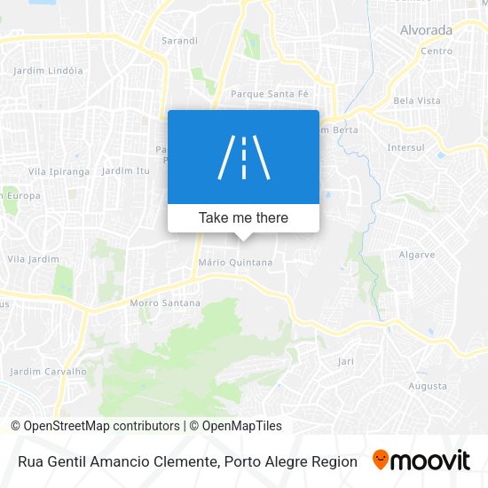 Rua Gentil Amancio Clemente map