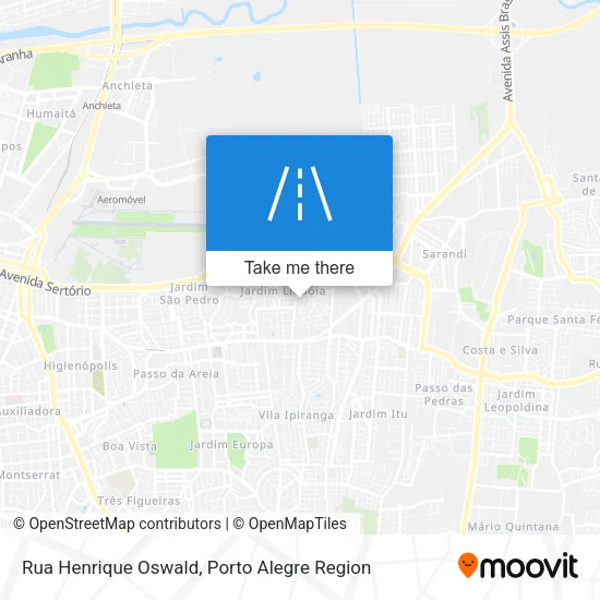 Rua Henrique Oswald map