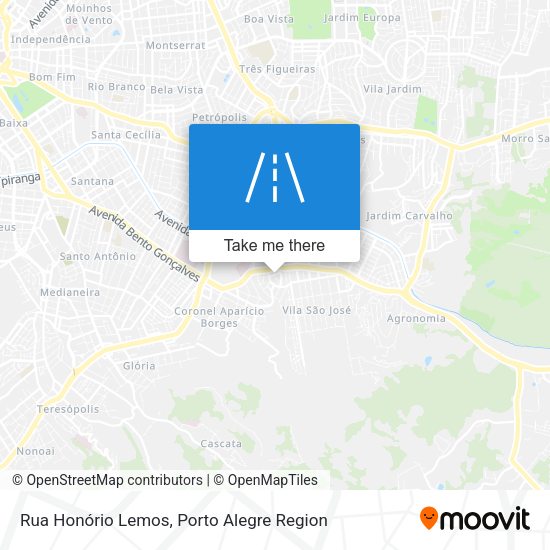 Rua Honório Lemos map
