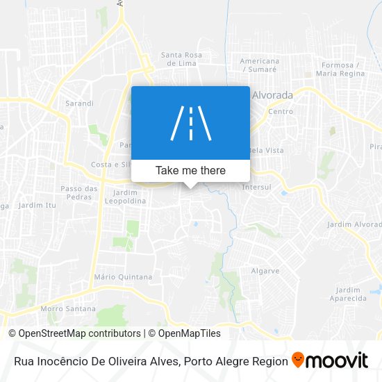 Rua Inocêncio De Oliveira Alves map