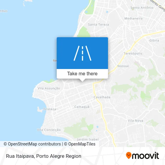 Rua Itaipava map