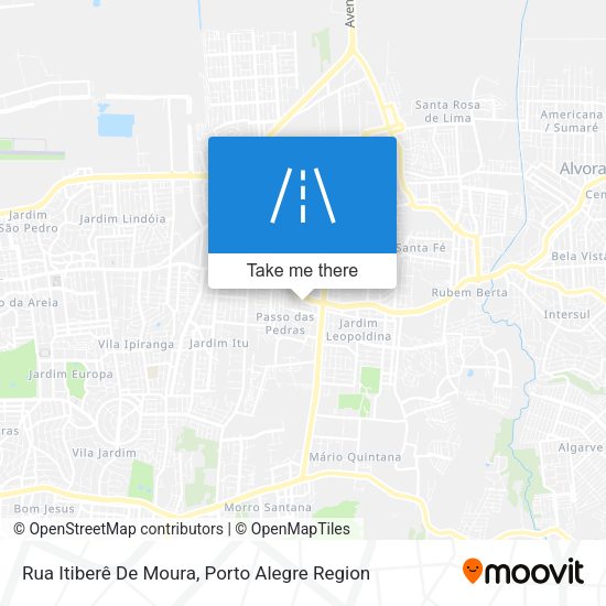 Rua Itiberê De Moura map