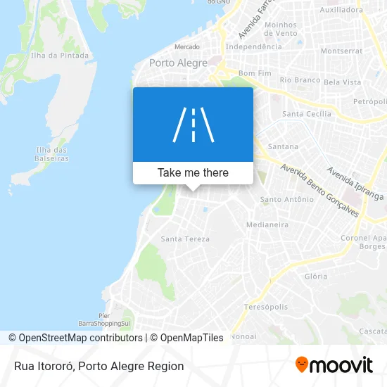 Rua Itororó map