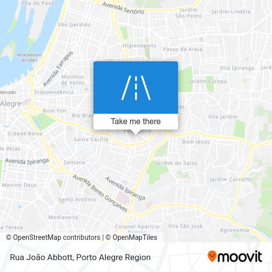 Rua João Abbott map
