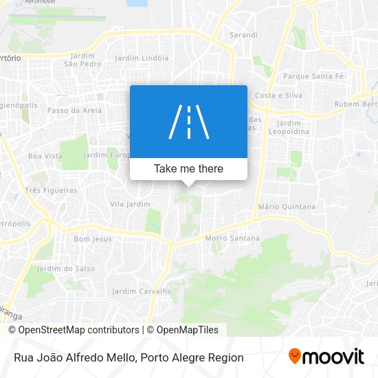 Rua João Alfredo Mello map