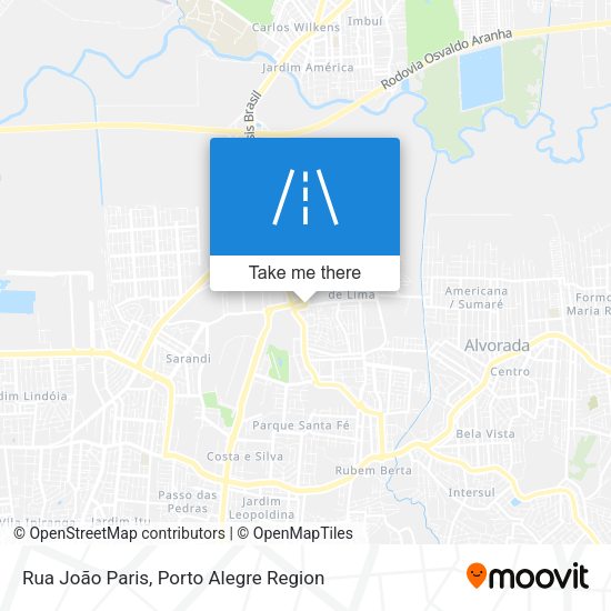 Rua João Paris map