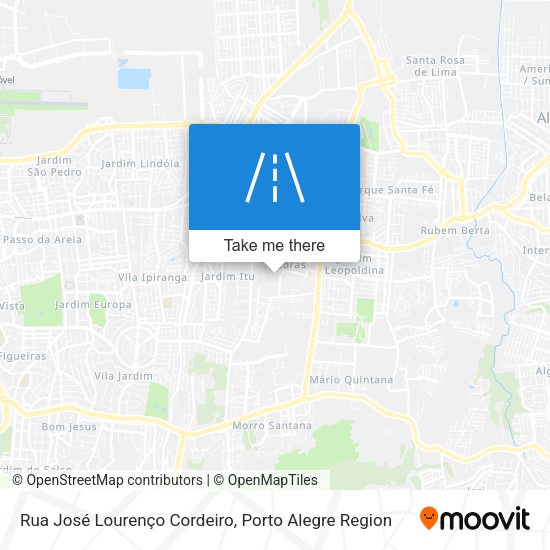 Rua José Lourenço Cordeiro map